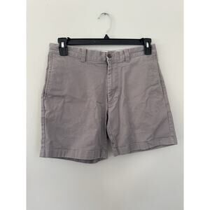 J. Crew Flex Chino Shorts Mens 31 Flat Front Gray